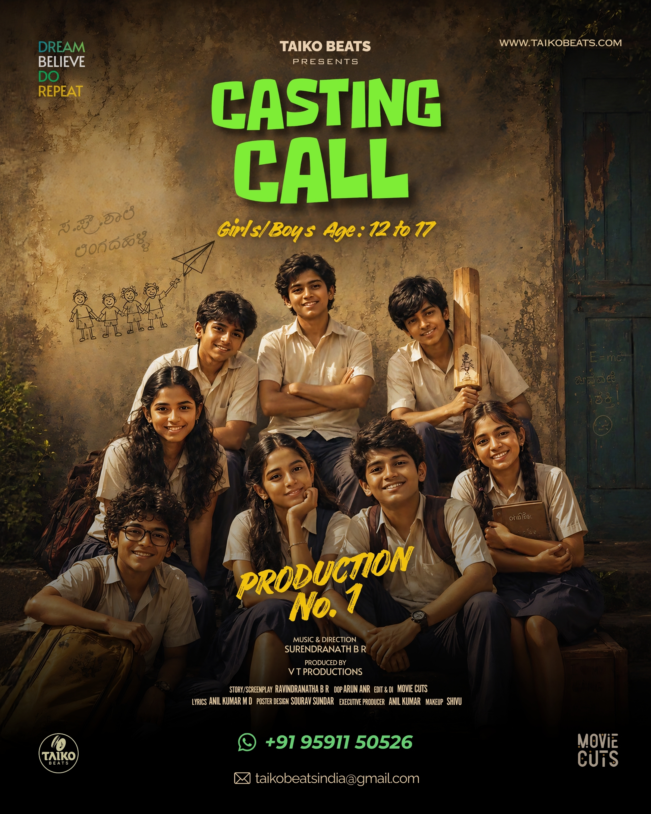 Production No.1 Casting Call Poster